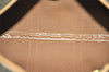 Authentic Christian Dior Honeycomb 2Way Hand Bag PVC Leather Khaki CD 6900J