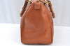 Authentic GUCCI Bamboo 2way Shoulder Hand Bag Purse Leather Brown Junk 6901H