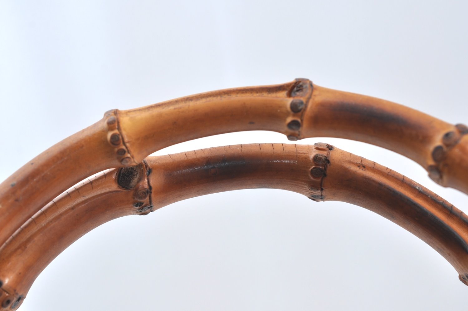 Authentic GUCCI Bamboo 2way Shoulder Hand Bag Purse Leather Brown Junk 6901H