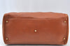 Authentic GUCCI Bamboo 2way Shoulder Hand Bag Purse Leather Brown Junk 6901H