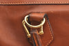Authentic GUCCI Bamboo 2way Shoulder Hand Bag Purse Leather Brown Junk 6901H