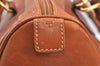 Authentic GUCCI Bamboo 2way Shoulder Hand Bag Purse Leather Brown Junk 6901H