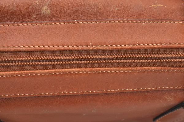 Authentic GUCCI Bamboo 2way Shoulder Hand Bag Purse Leather Brown Junk 6901H