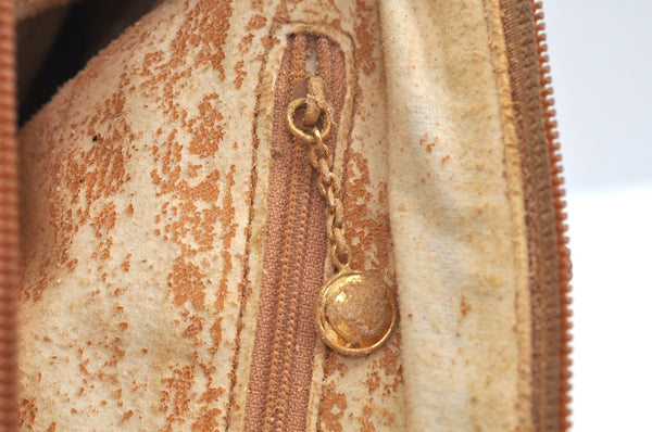 Authentic GUCCI Bamboo 2way Shoulder Hand Bag Purse Leather Brown Junk 6901H