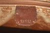 Authentic GUCCI Bamboo 2way Shoulder Hand Bag Purse Leather Brown Junk 6901H