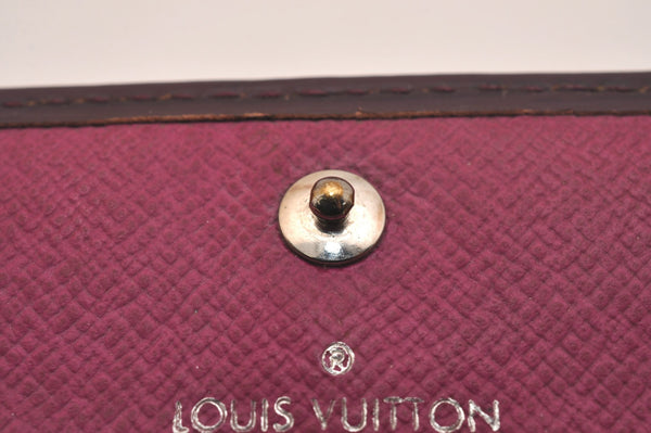 Auth Louis Vuitton Epi Portefeuille Sarah Long Wallet Purple M6374K LV 6901J