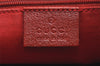 Authentic GUCCI Vintage Shoulder Tote Bag GG Canvas Leather 113015 Red 6902K