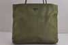 Authentic PRADA Vintage Nylon Tessuto Shoulder Hand Bag Purse Green 6903J