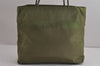 Authentic PRADA Vintage Nylon Tessuto Shoulder Hand Bag Purse Green 6903J