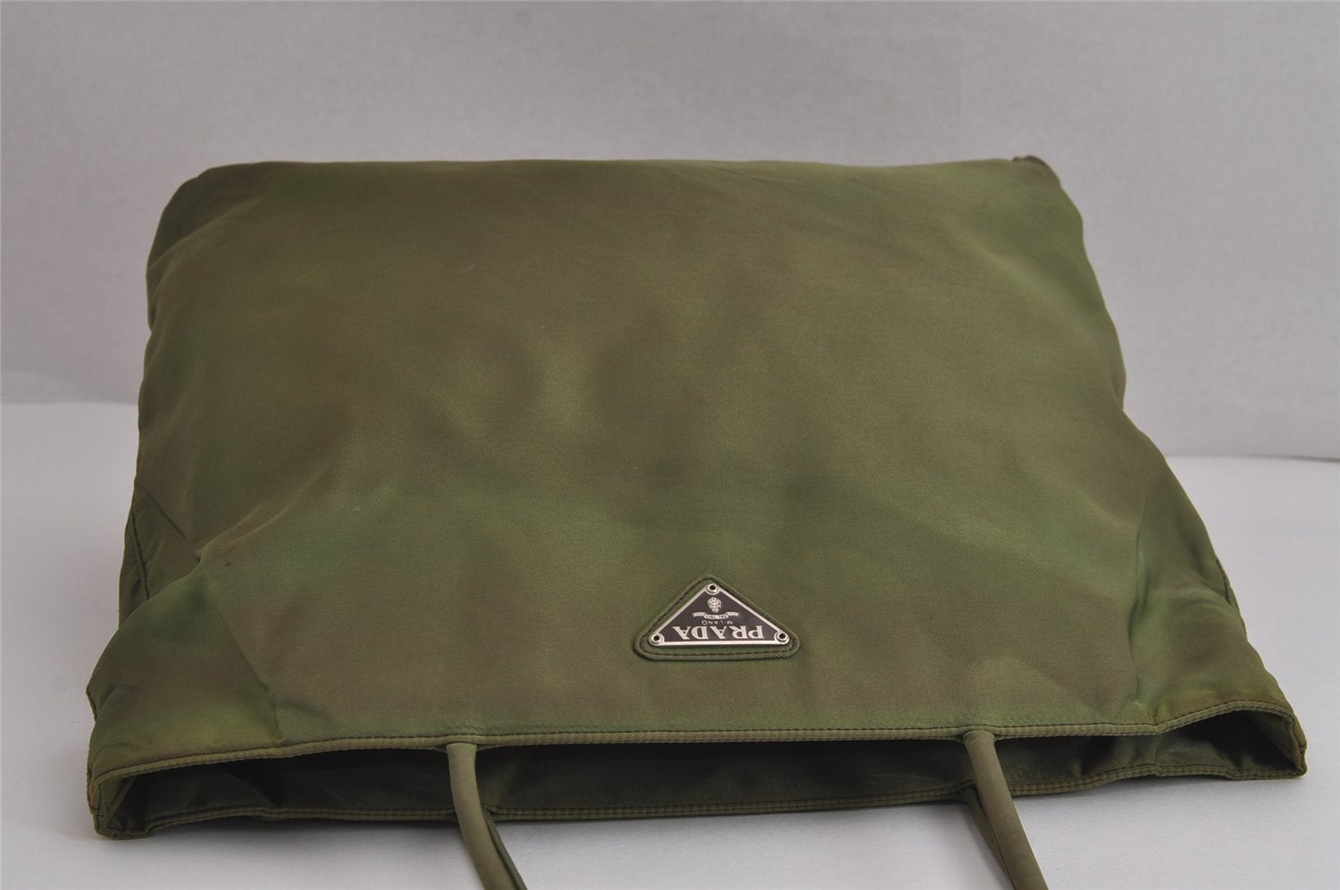 Authentic PRADA Vintage Nylon Tessuto Shoulder Hand Bag Purse Green 6903J