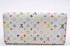 Auth Louis Vuitton Monogram Multicolor Portefeuille Sarah Wallet M93746 LV 6903K