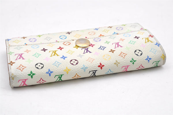 Auth Louis Vuitton Monogram Multicolor Portefeuille Sarah Wallet M93746 LV 6903K