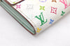 Auth Louis Vuitton Monogram Multicolor Portefeuille Sarah Wallet M93746 LV 6903K