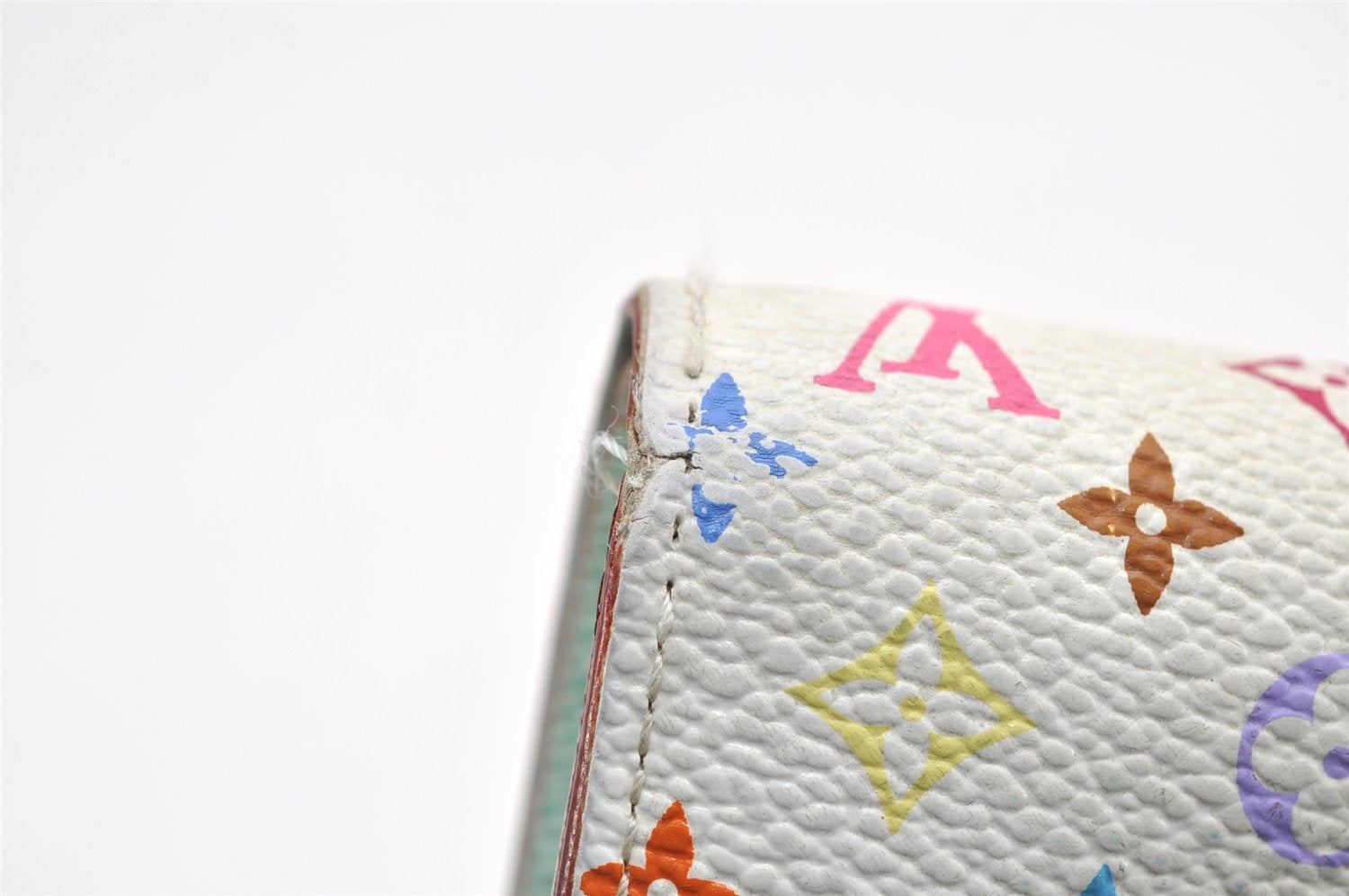 Auth Louis Vuitton Monogram Multicolor Portefeuille Sarah Wallet M93746 LV 6903K