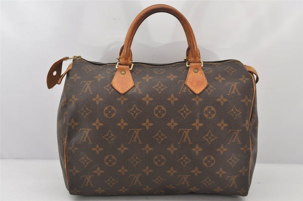 Authentic Louis Vuitton Monogram Speedy 30 Hand Boston Bag M41526 LV 6904K