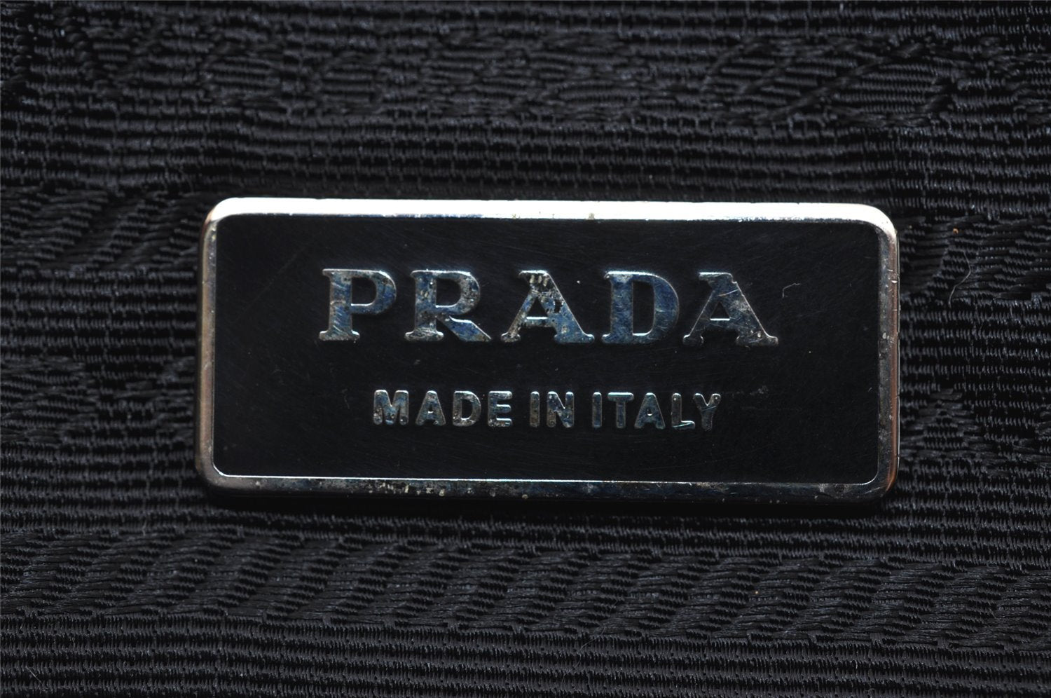 Authentic PRADA Vintage Nylon Tessuto Leather 2Way Travel Boston Bag Black 6905I