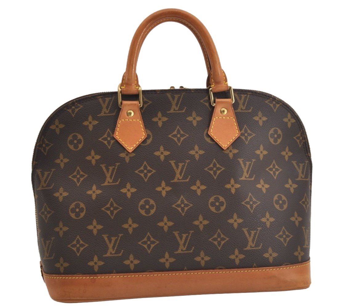 Authentic Louis Vuitton Monogram Alma Hand Bag Purse M51130 LV 6905J