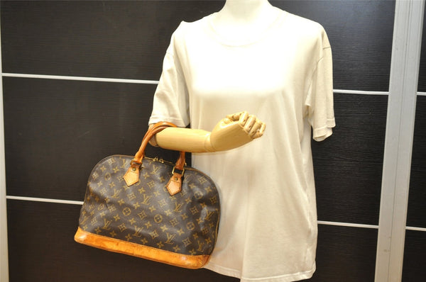 Authentic Louis Vuitton Monogram Alma Hand Bag Purse M51130 LV 6905K