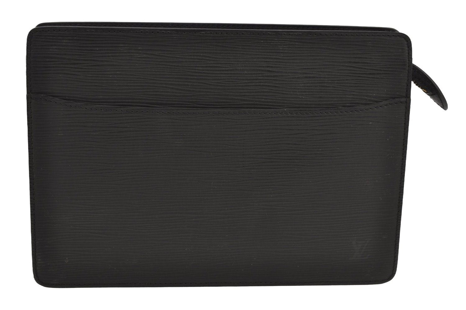Authentic Louis Vuitton Epi Pochette Homme Clutch Hand Bag Black M52522 LV 6906J