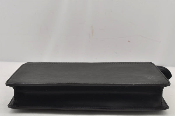 Authentic Louis Vuitton Epi Pochette Homme Clutch Hand Bag Black M52522 LV 6906J