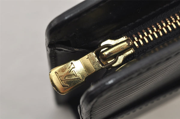 Authentic Louis Vuitton Epi Pochette Homme Clutch Hand Bag Black M52522 LV 6906J