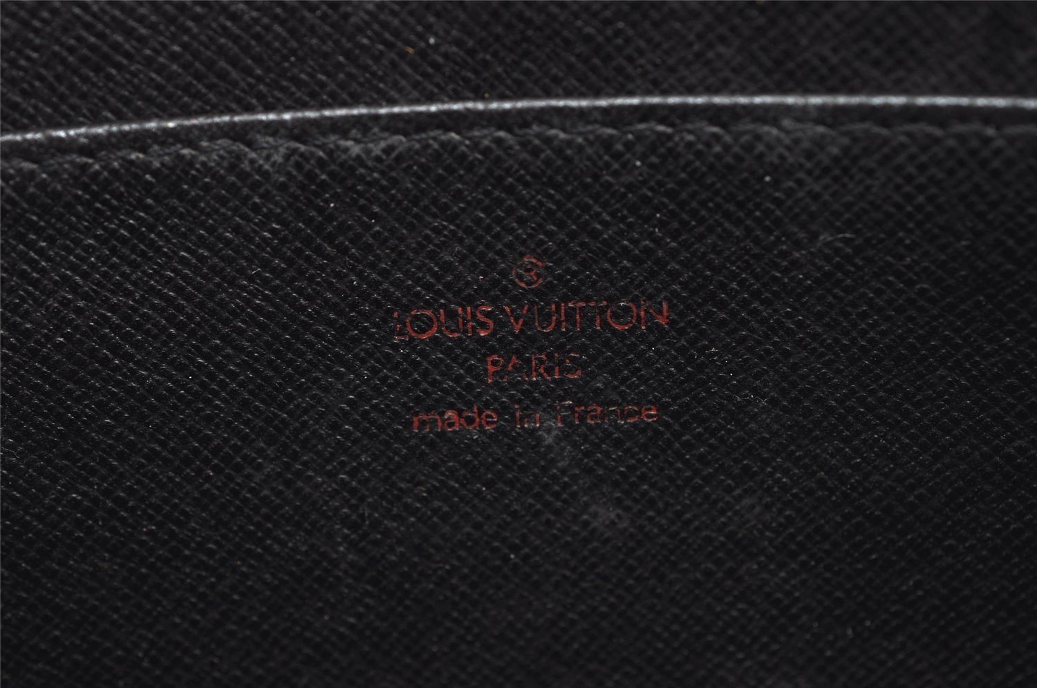 Authentic Louis Vuitton Epi Pochette Homme Clutch Hand Bag Black M52522 LV 6906J