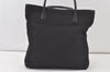 Authentic GUCCI Vintage Shoulder Tote Bag Nylon Leather Black 6906K