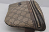 Authentic GUCCI Vintage Waist Body Bag Purse GG PVC Leather 233269 Brown 6907J