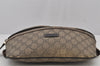 Authentic GUCCI Vintage Waist Body Bag Purse GG PVC Leather 233269 Brown 6907J