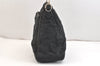 Authentic GUCCI Bamboo Shoulder Hand Bag Nylon Leather 0000509 Black 6908K