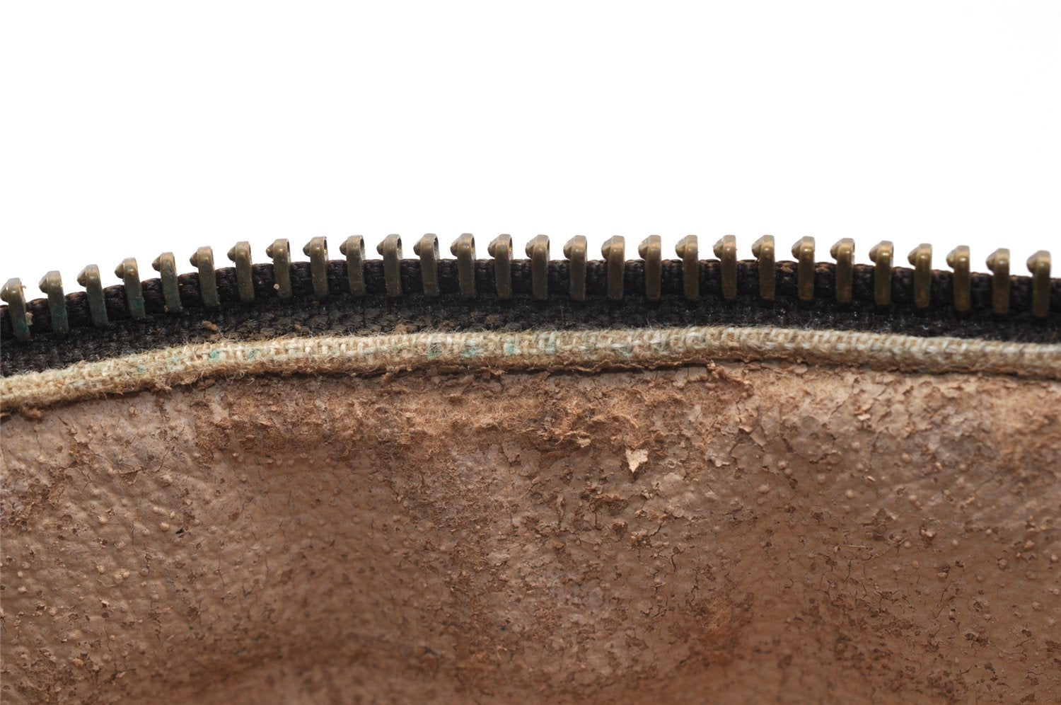 Authentic Louis Vuitton Monogram Trousse Patte Pression Pouch M47636 Junk 6909I