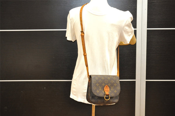 Auth Louis Vuitton Monogram Saint Cloud MM Shoulder Cross Bag Old Model LV 6910I