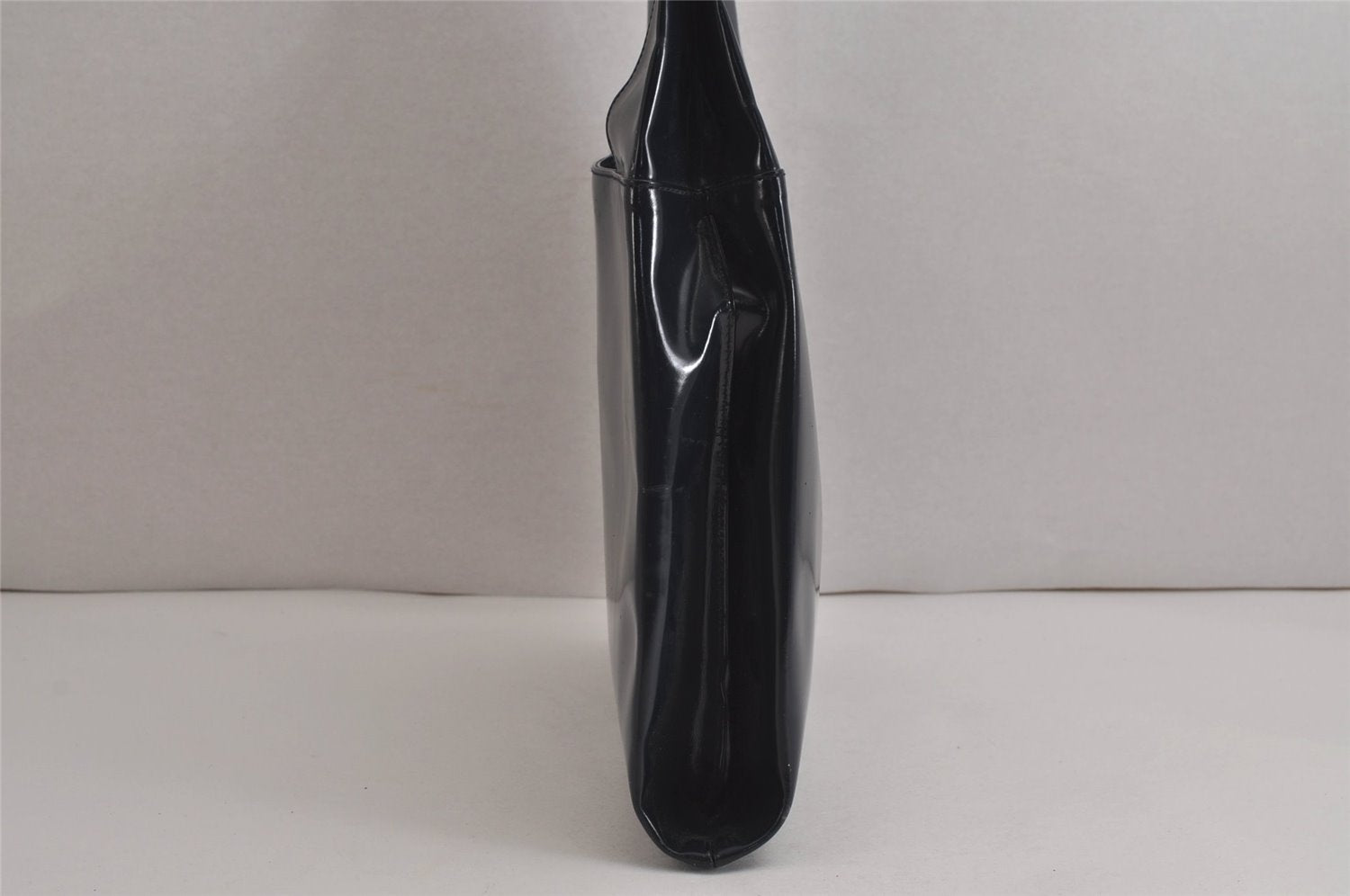 Authentic GUCCI Vintage Shoulder Bag Purse Enamel Navy Junk 6910J