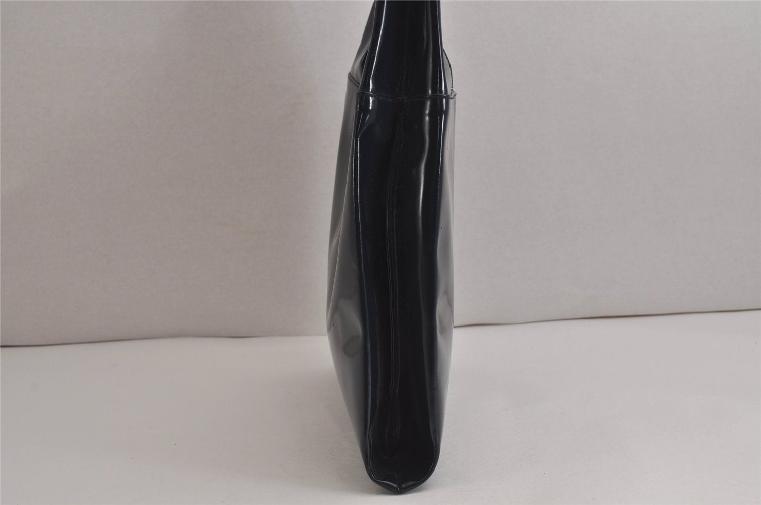 Authentic GUCCI Vintage Shoulder Bag Purse Enamel Navy Junk 6910J