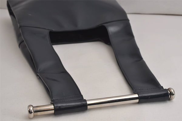 Authentic GUCCI Vintage Shoulder Bag Purse Enamel Navy Junk 6910J