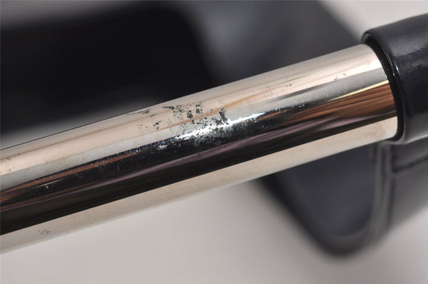 Authentic GUCCI Vintage Shoulder Bag Purse Enamel Navy Junk 6910J