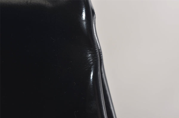 Authentic GUCCI Vintage Shoulder Bag Purse Enamel Navy Junk 6910J