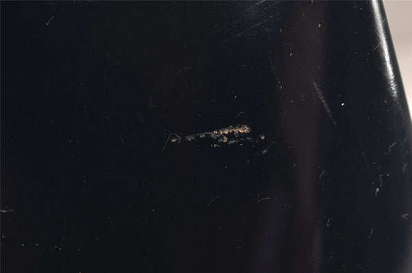 Authentic GUCCI Vintage Shoulder Bag Purse Enamel Navy Junk 6910J