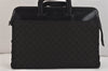 Authentic GUCCI 2Way Briefcase Business Bag GG Canvas Leather Black 6910K