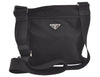 Authentic PRADA Nylon Tessuto Leather Shoulder Cross Body Bag Black Junk 6911K