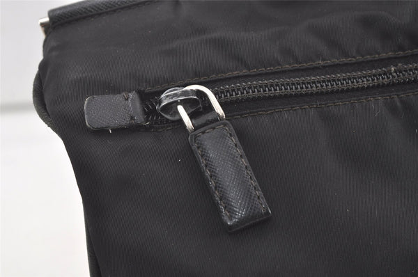 Authentic PRADA Nylon Tessuto Leather Shoulder Cross Body Bag Black Junk 6911K