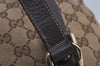 Authentic GUCCI Abbey Hand Tote Bag Purse GG Canvas Leather 141471 Brown 6913J