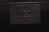 Authentic GUCCI Abbey Hand Tote Bag Purse GG Canvas Leather 141471 Brown 6913J