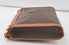 Authentic CELINE Macadam Blason Pattern Clutch Hand Bag PVC Leather Brown 6913K