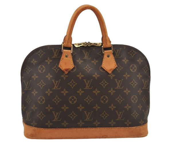 Authentic Louis Vuitton Monogram Alma Hand Bag Purse M51130 LV 6914J