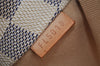 Authentic Louis Vuitton Damier Azur Totally PM Tote Bag White N41280 LV 6915I