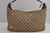 Authentic GUCCI Web Sherry Line Shoulder Hand Bag GG Canvas Leather Brown 6915J