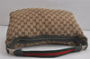 Authentic GUCCI Web Sherry Line Shoulder Hand Bag GG Canvas Leather Brown 6915J