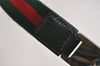 Authentic GUCCI Web Sherry Line Shoulder Hand Bag GG Canvas Leather Brown 6915J