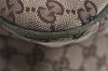 Authentic GUCCI Web Sherry Line Shoulder Hand Bag GG Canvas Leather Brown 6915J